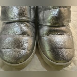 Girls silver sneakers